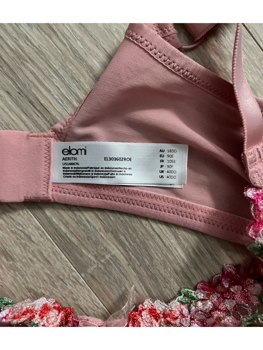 NWT Elomi Women’s Aerith Underwire Plunge Bra - Size 40DD - Picture 5 of 9